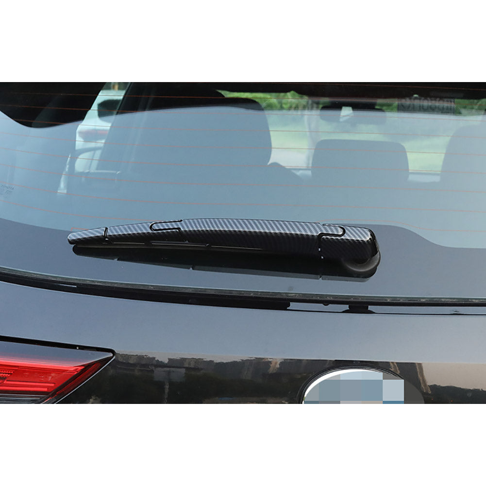 Fit for Toyota New Highlander 2020 2021 2022 2023 Rear Back Window Wiper Cover Trims ABS Carbon Fiber Pattern