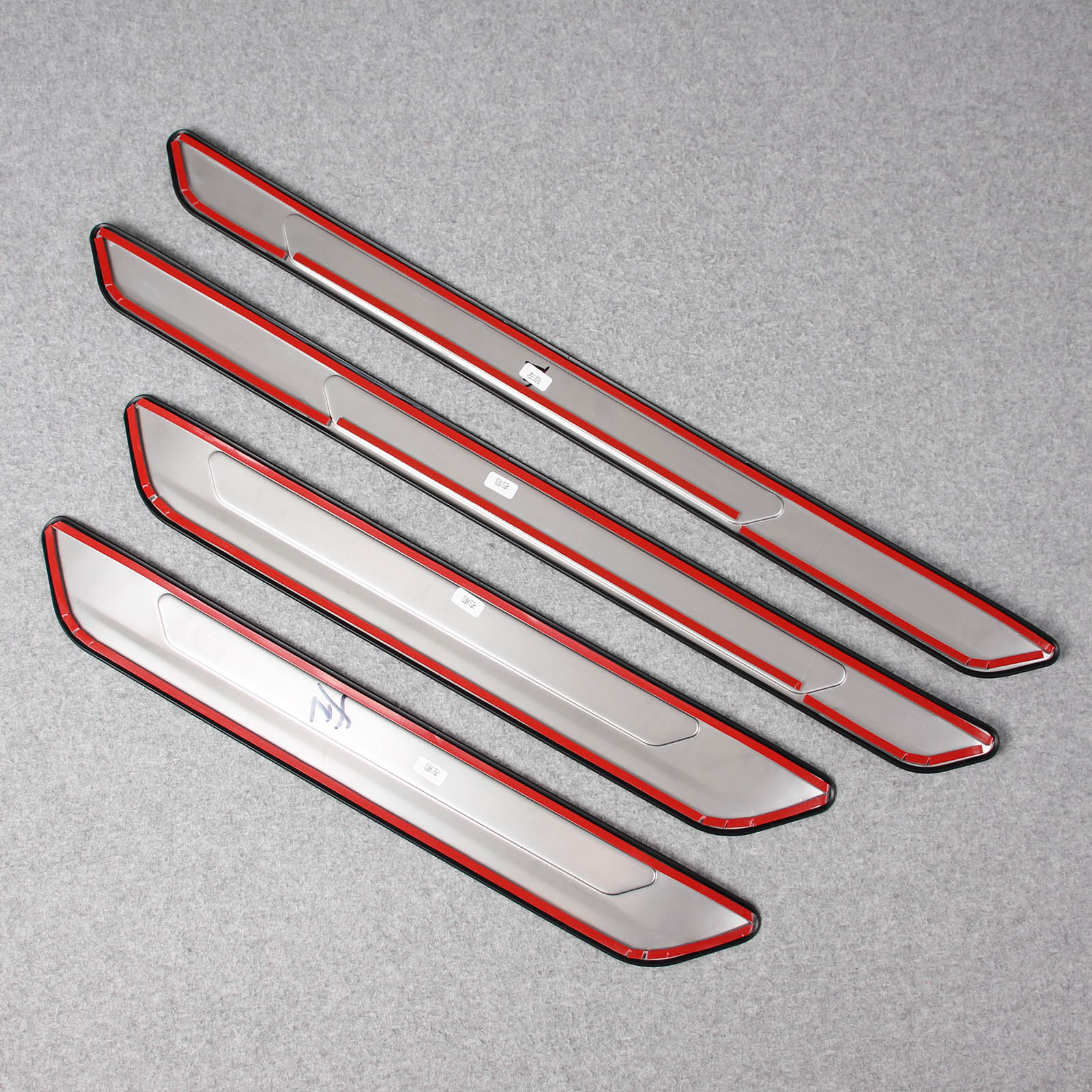 Fit for Toyota 2021 2022 Sienna Outside Door Sill Scuff Plate Guard Cover Trim Stainless Steel