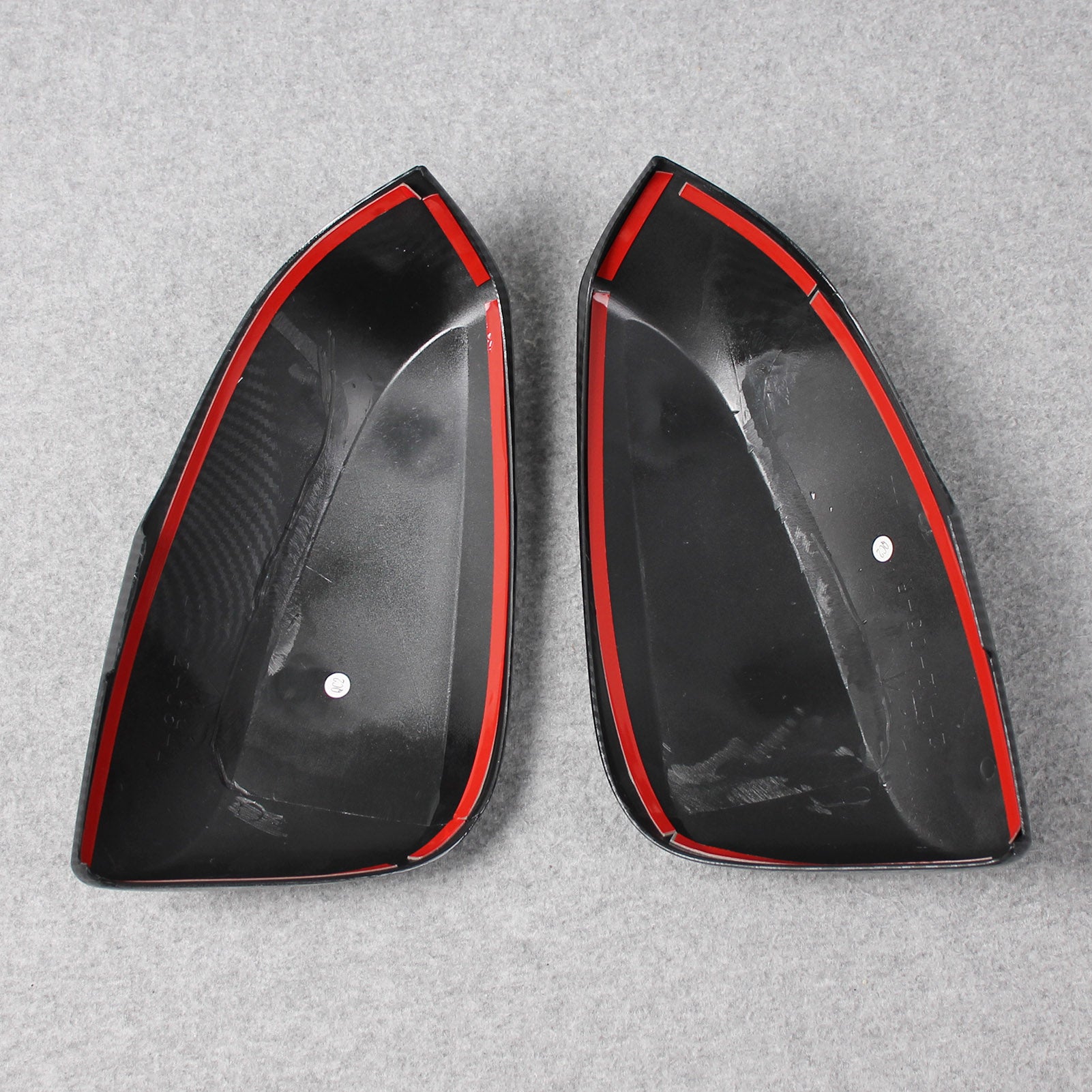 Fit For Toyota New Highlander 2020 2021 2022 Rear View Mirror Guard Cover Trims Carbon Fiber Pattern