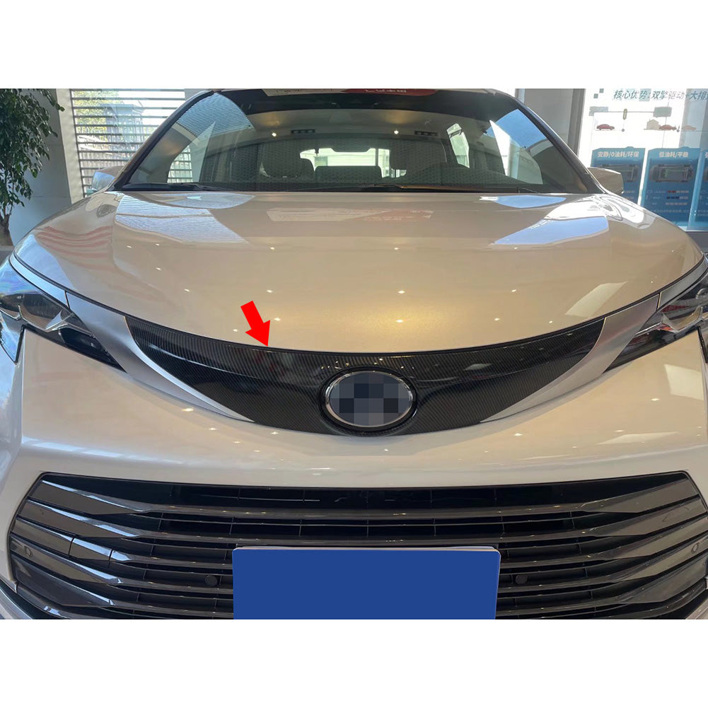 For Toyota Sienna 2021 2022 2023 Front Grill Grille Guard Cover Trim