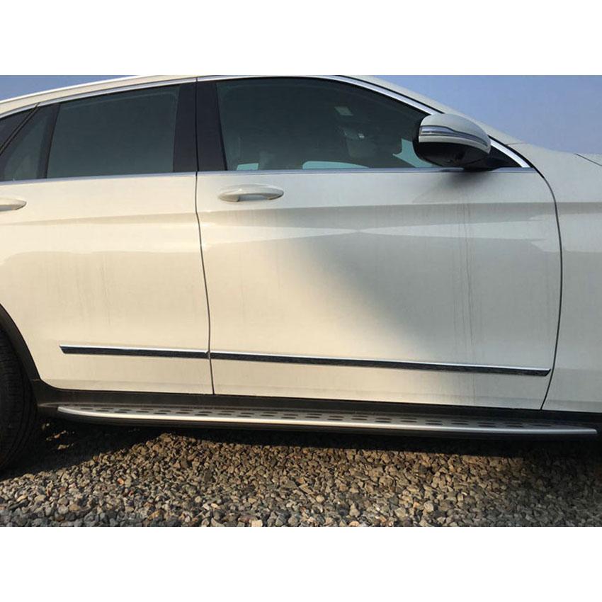Fit For Benz GLC GLC300 2016 2017 2018 2019 2020 2021 2022 Chrome Body Side Door Molding Cover Trim