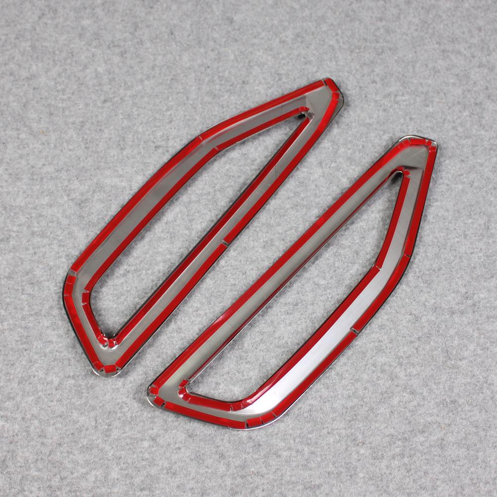 Fit for BMW 2019 2020 2021 New X5 G05 Front Side Fender Vents Air Outlet Cover Trims Stainless Steel