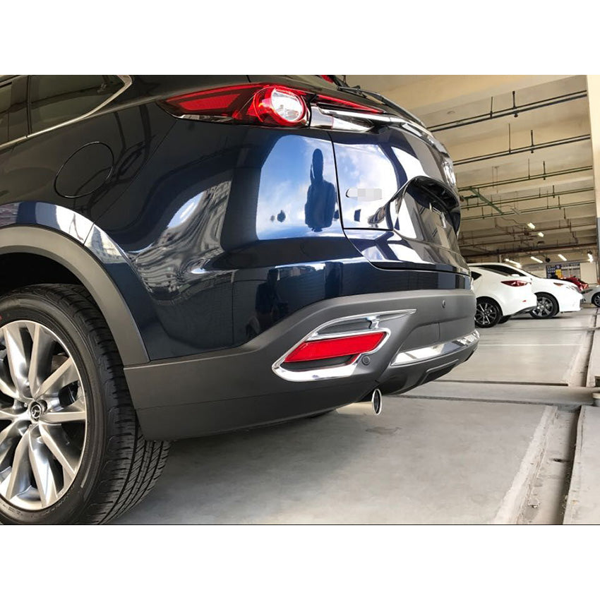 Fit For Mazda CX-9 CX9 2017 2018 2019 2020 2021 2022 Chrome Rear Fog Light Lamp Cover Trim