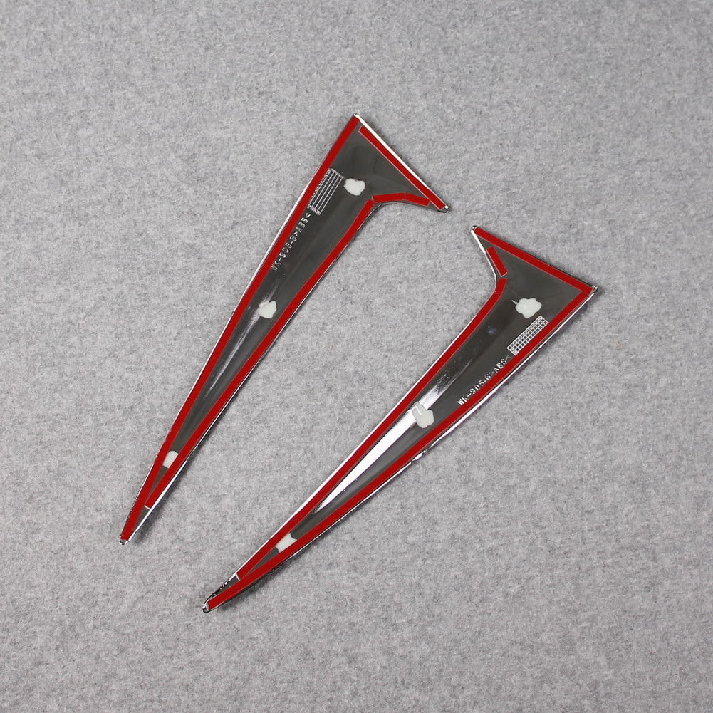 Fit for Toyota 2021 2022 Sienna Chrome Rear Spoiler Wing Side Beveled Window Cover Trims