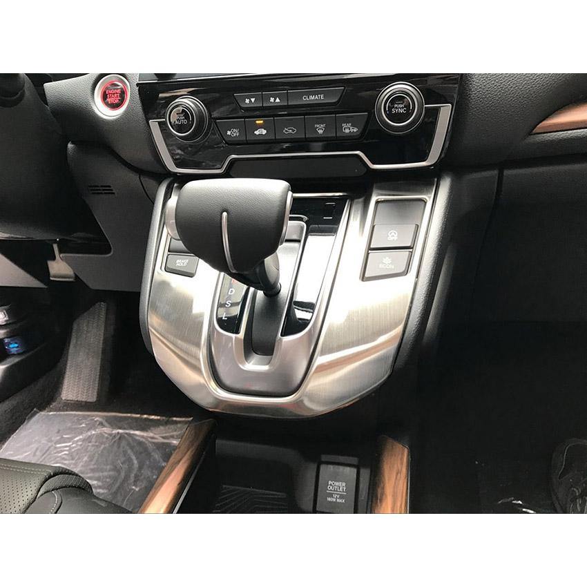 Fit for Honda 2017 2018 2019 2020 2021 CR-V CRV Gear Shift Knob Console Panel Cover Trim Stainless Steel - beautost