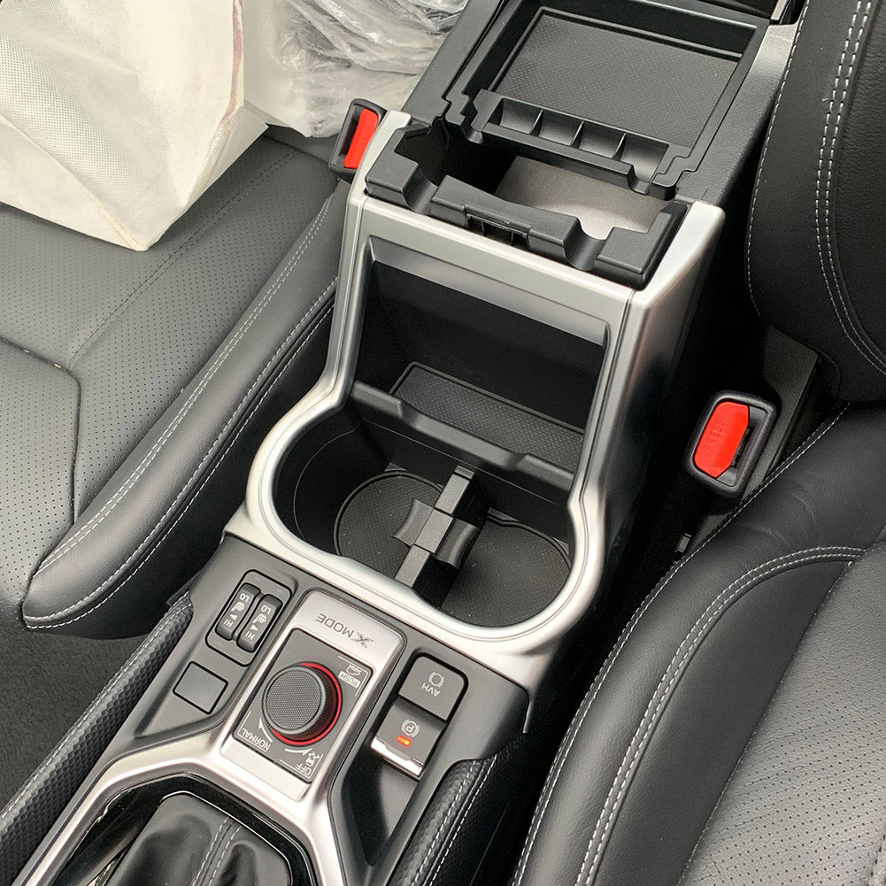Fit for Subaru Forester 2019 2020 2021 2022 Front Console Cup Holder Trim ABS