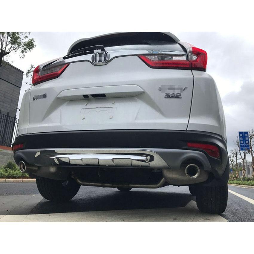 Fit for Honda 2017 2018 2019 CR-V CRV Chrome Rear Bumper Trunk Lid Moulding Guard Cover Trim ABS - beautost