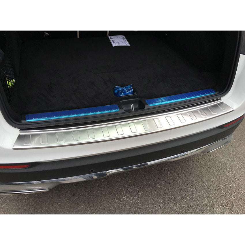 Fit for Mercedes Benz GLC Class GLC300 GLC43 AMG 2015 2016 2017 2018 2019 2020 2021 2022 Rear Bumper Sill Plate Guard Cover Trim Stainless Steel