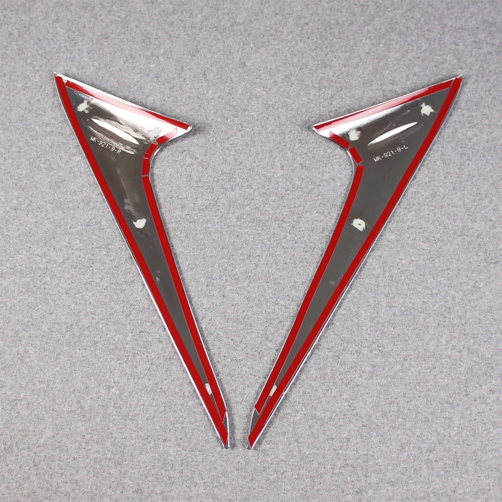 Lexus New RX RX350 RX350h RX500h F Sport 2023 Chrome Rear Spoiler Wing Side Beveled Window Cover Trims