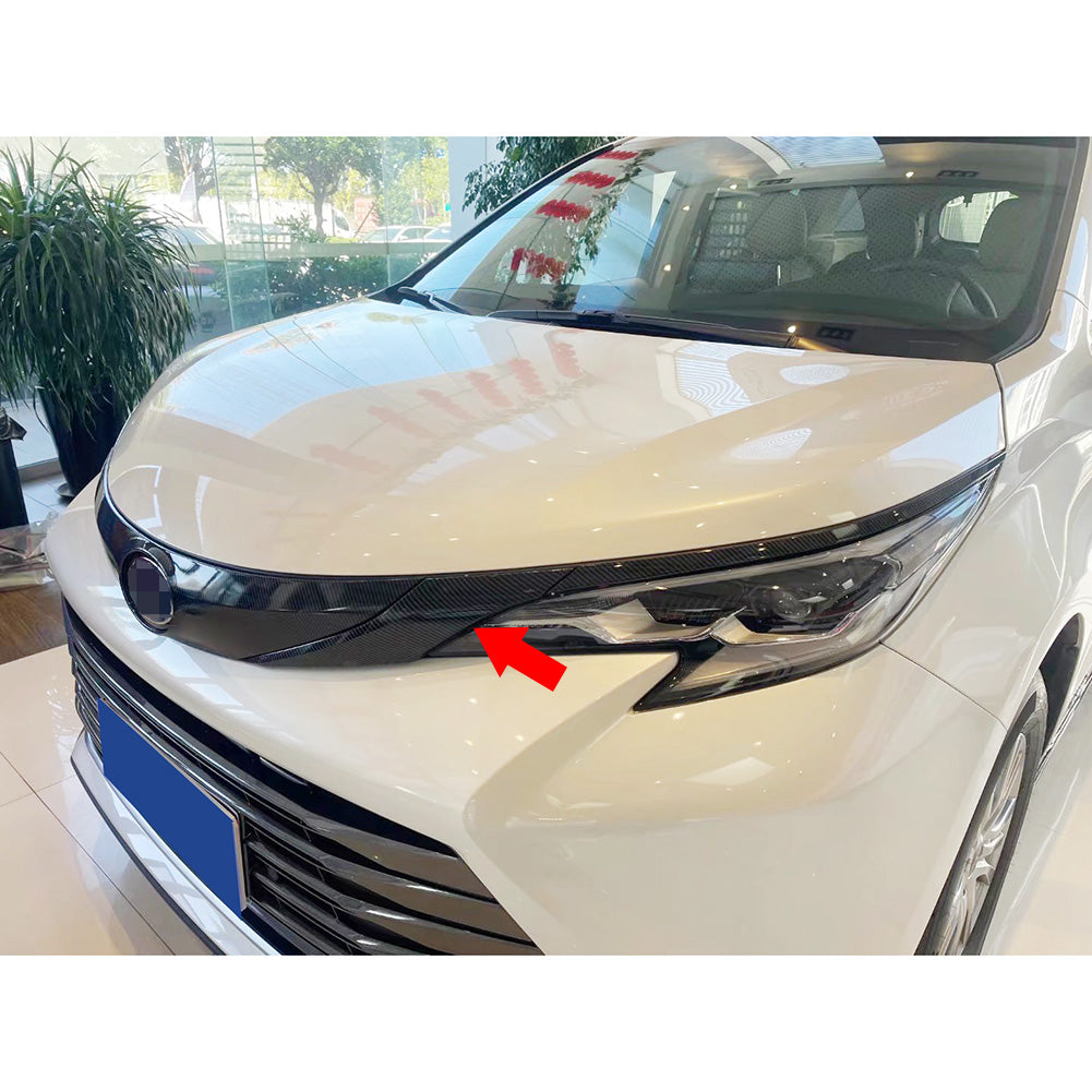 Fit for Toyota Sienna 2021 2022 Grill Headlight Front Light Eyelid Molding Cover Trims