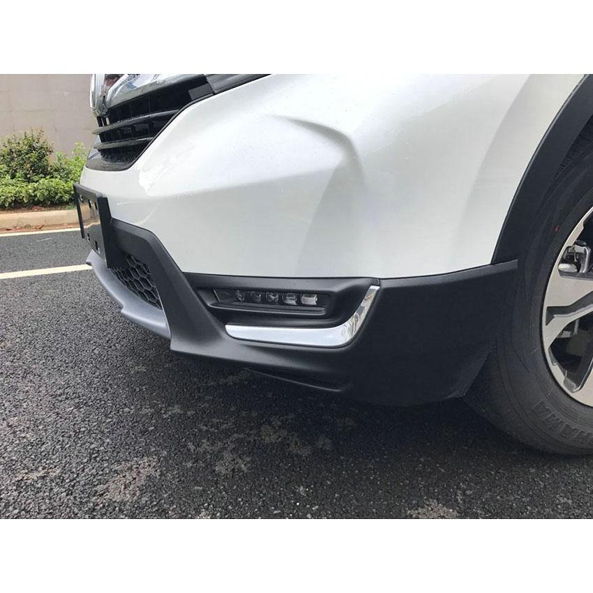 Fit for Honda 2017 2018 2019 CR-V CRV Chrome Front Fog Light Lamp Cover Trim Trims - beautost