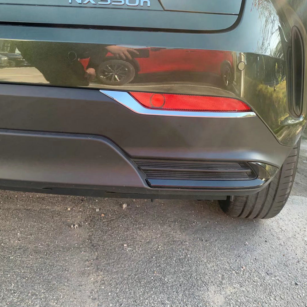 Fit for Lexus NX 250/350/350h/450h+ 2022 2023 2024 Chrome Rear Fog Light Lamp Cover Trims