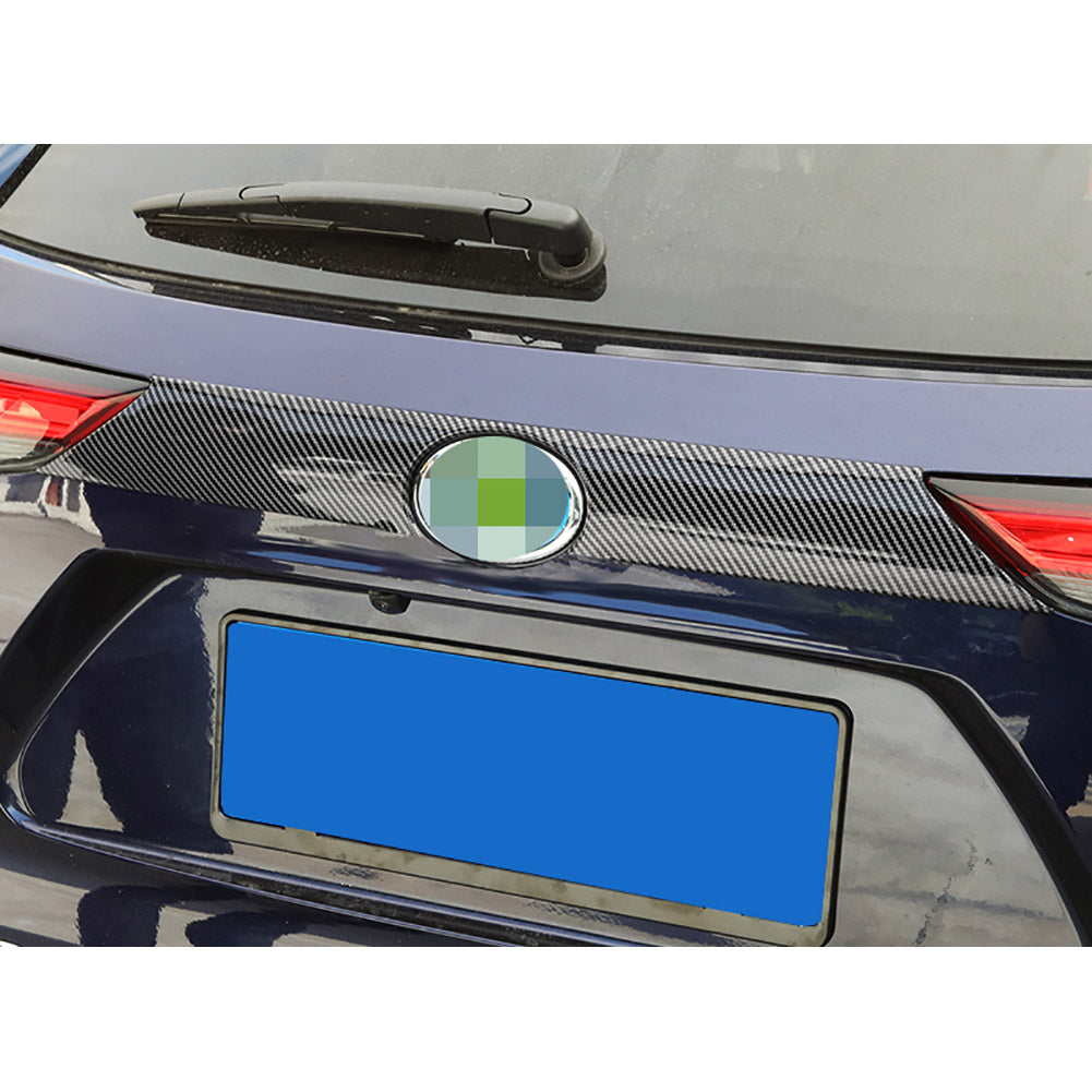 Fit For Toyota New Highlander 2020 2021 2022 2023 2024 Rear Trunk Lid Tail Gate Bottom Cover Trim Carbon Fiber Pattern