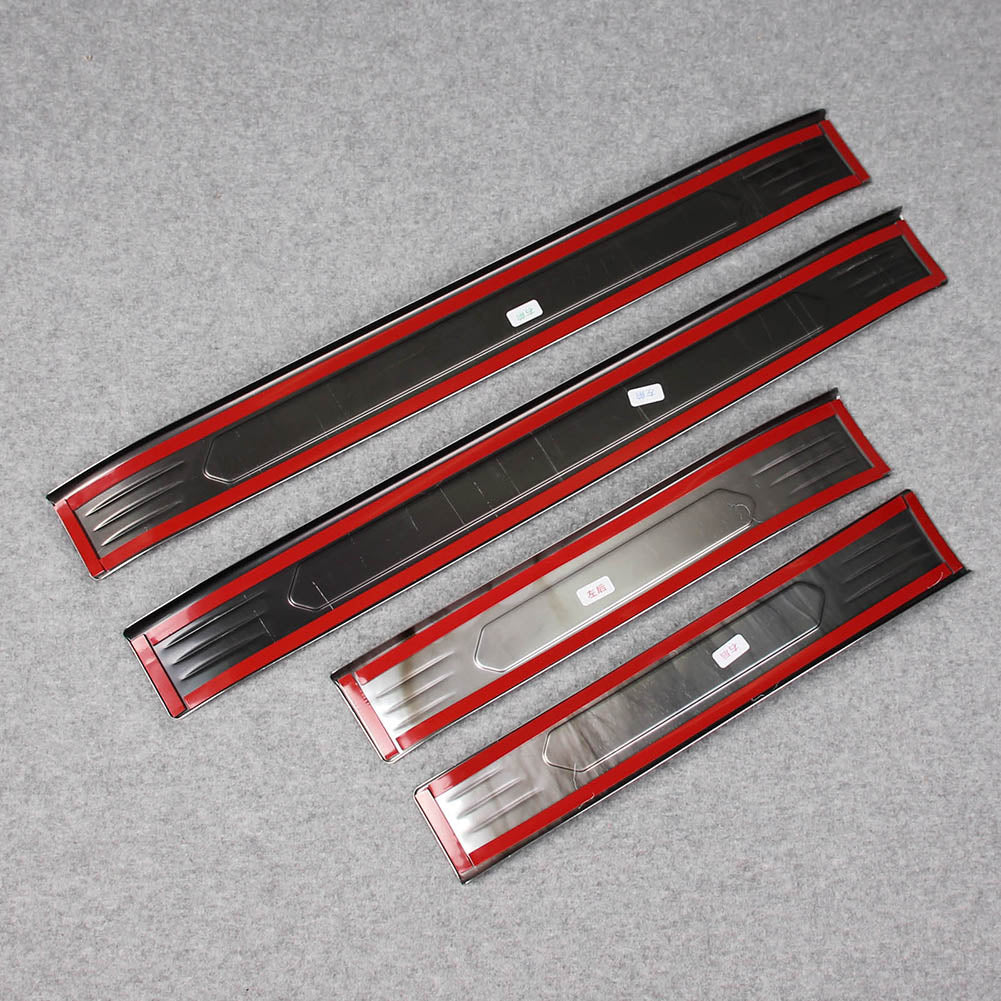 Fit for Toyota VENZA 2021 2022 2023 2024 Outside Door Sill Scuff Plate Guard Cover Trim Sport Style Stainless Steel