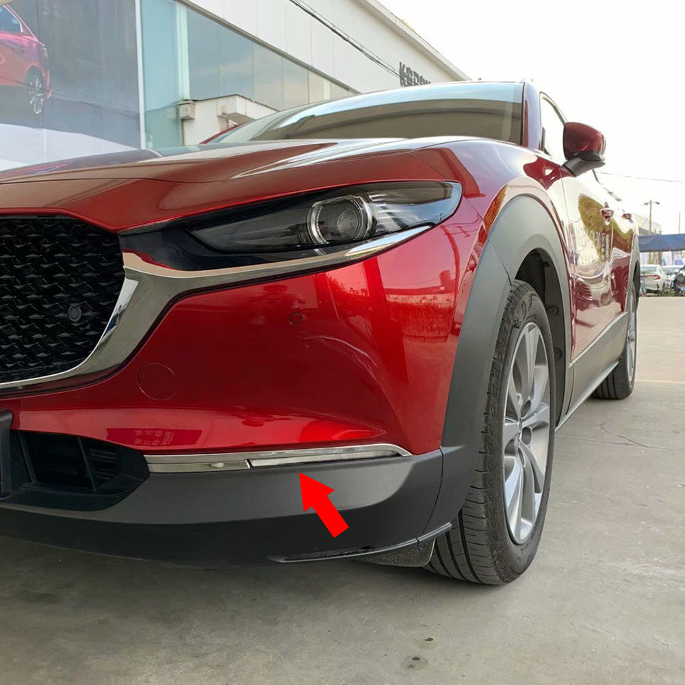 Fit for Mazda CX-30 CX30 2020 2021 2022 Front Fog Light Lamp Cover Bezel Trims Chrome