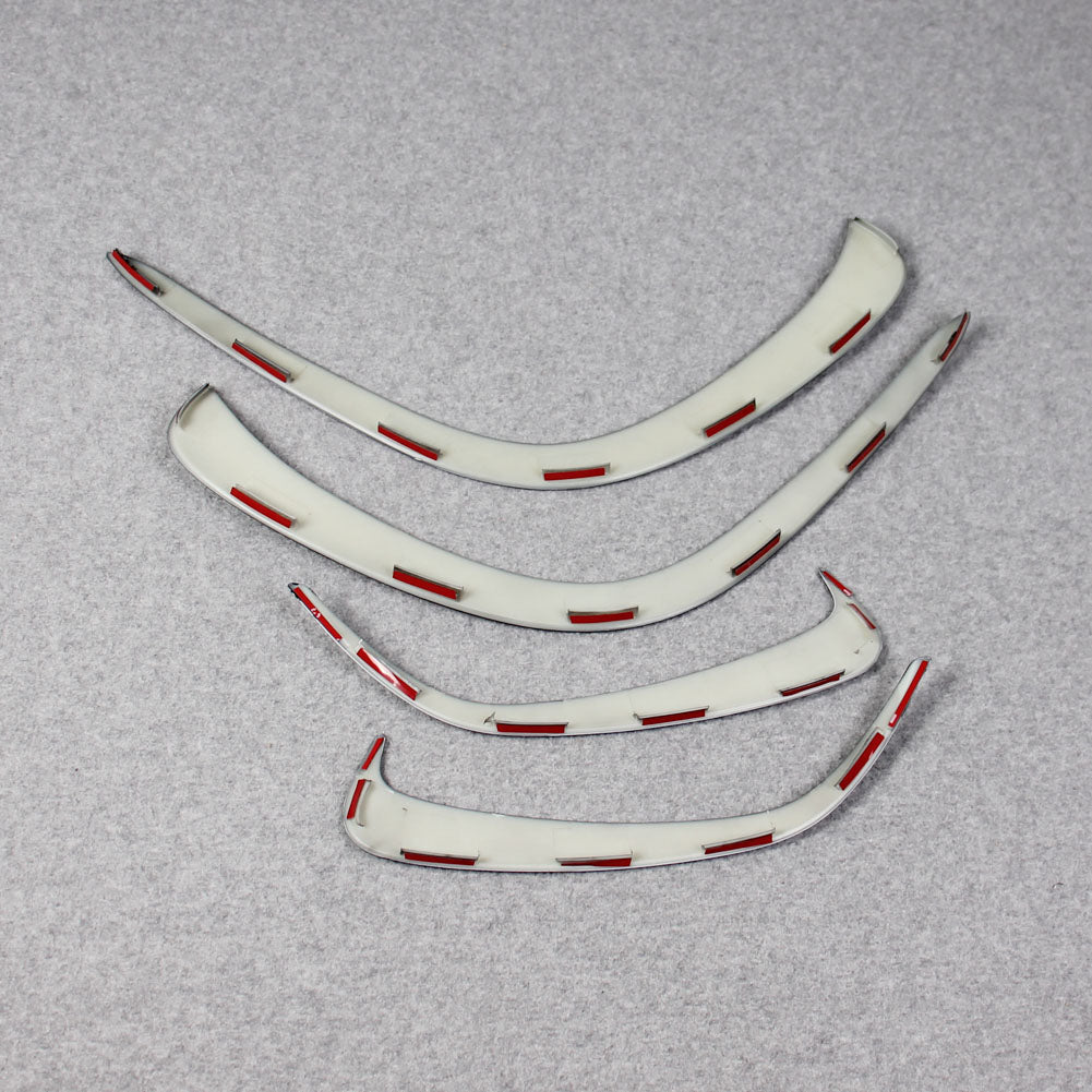 Fit for Mercedes-Benz GLE 350 450 W167 2020 2021 Front+Rear Side Fender Vent Air Outlet Fog light Bezel Cover Trims Black