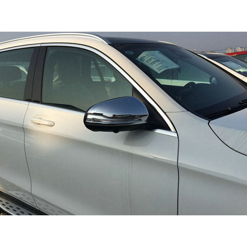 Fit for Mercedes Benz GLC GLC300 2016 2017 2018 2019 2020 2021 2022 Rear View Mirrors Side Molding Cover Trims