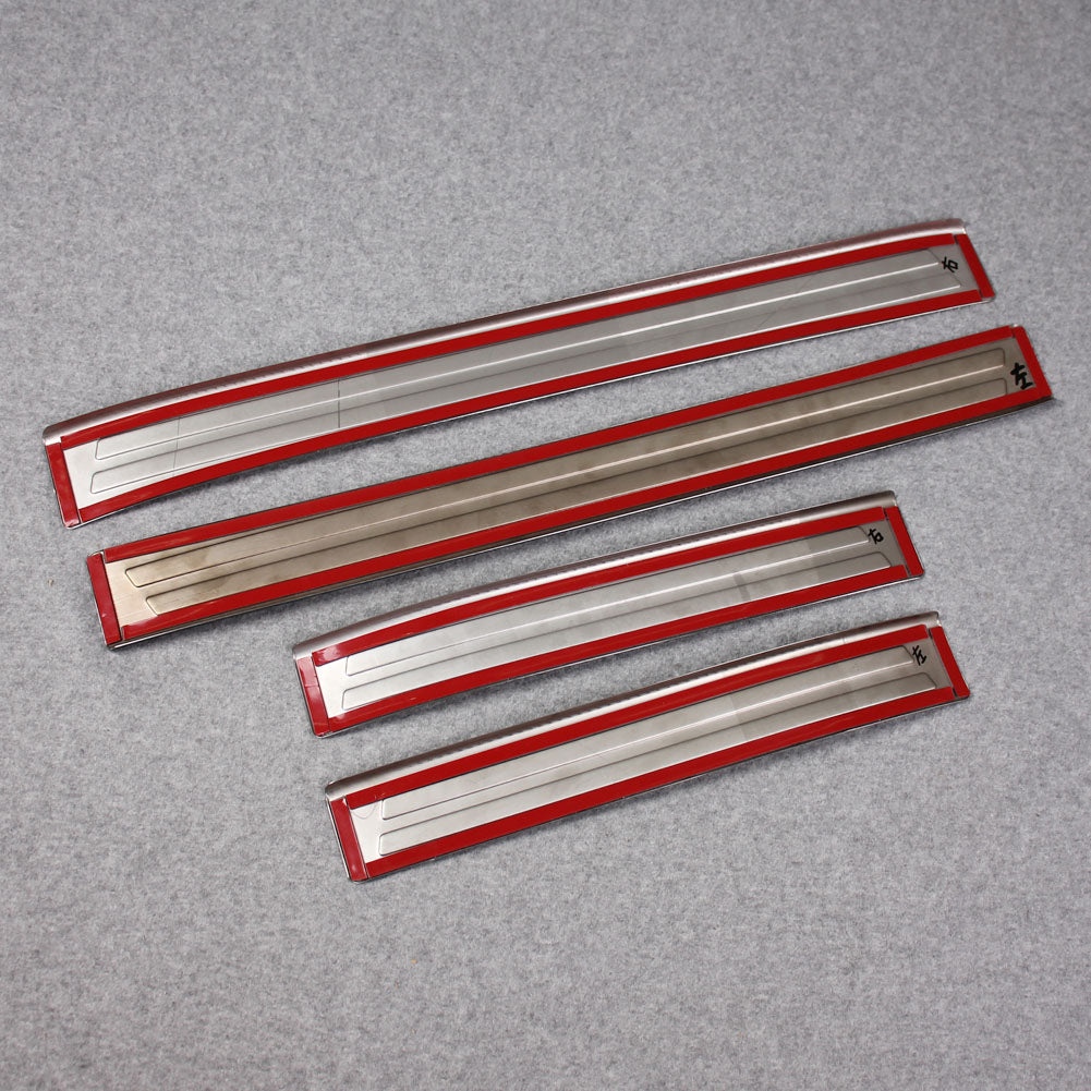 Fit for 2019 2020 2021 Mazda 3 Axela Sedan Outside Door Sill Scuff Plate Guard Cover Trims Stainless Steel