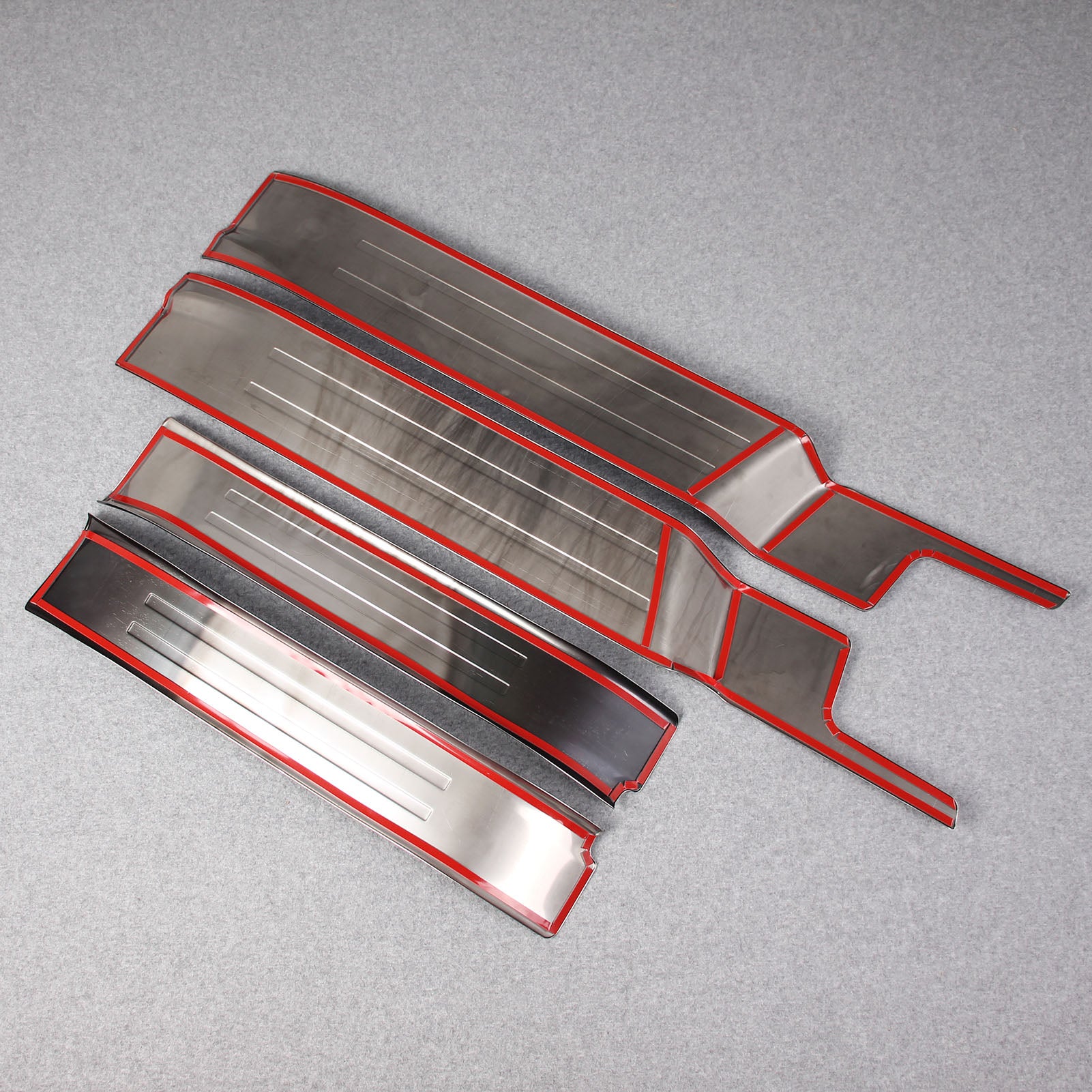 Fit for Toyota 2021 2022 Sienna Inside Door Sill Scuff Plate Guard Cover Trims Stainless Steel