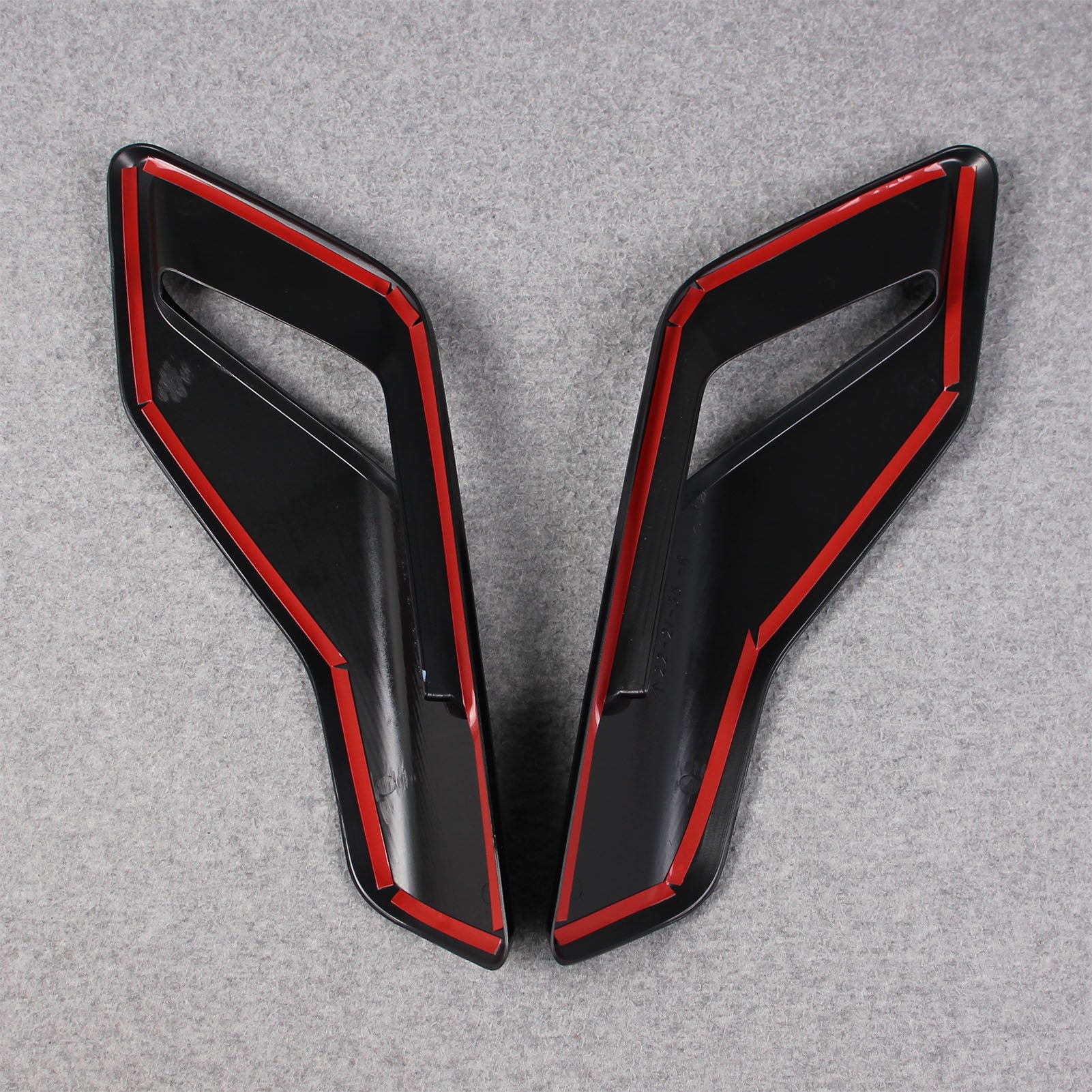 Ford F-150 2021 2022 2023 F150 Front Side Fender Vent Air Outlet Bezel Cover Trims Carbon Fiber Pattern