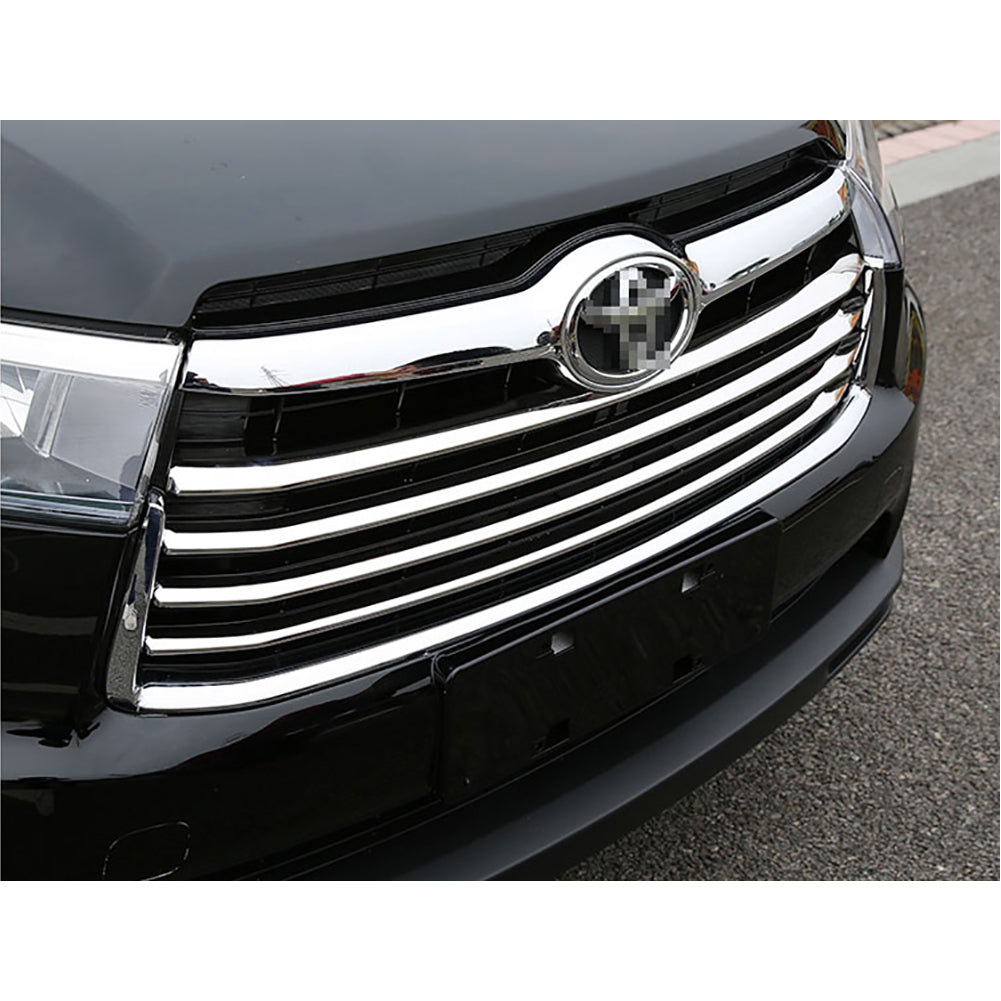 Fit For Toyota Highlander 2014 2015 2016 Front Grill Grille Cover Trim