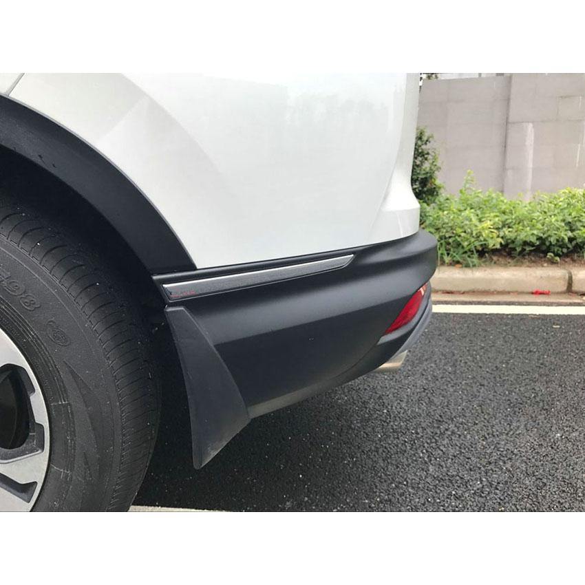 Fit for Honda 2017 2018 2019 2020 2021 2022 CR-V CRV Rear Bumper Back Corner Protection Cover Trim Stainless Steel - beautost