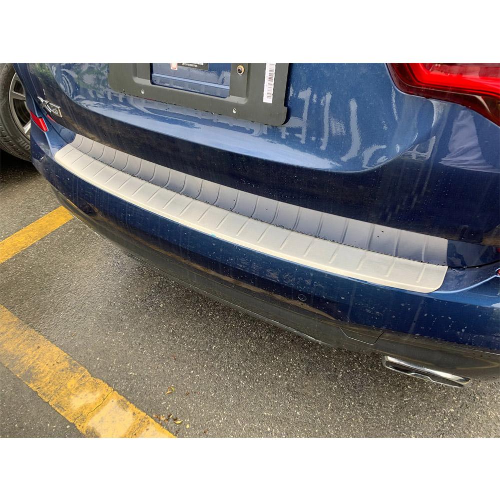 Fit for BMW New X3 Sport 2018 2019 2020 2021 Rear Outside Bumper Sill Plate Guard Cover Trim Stainless