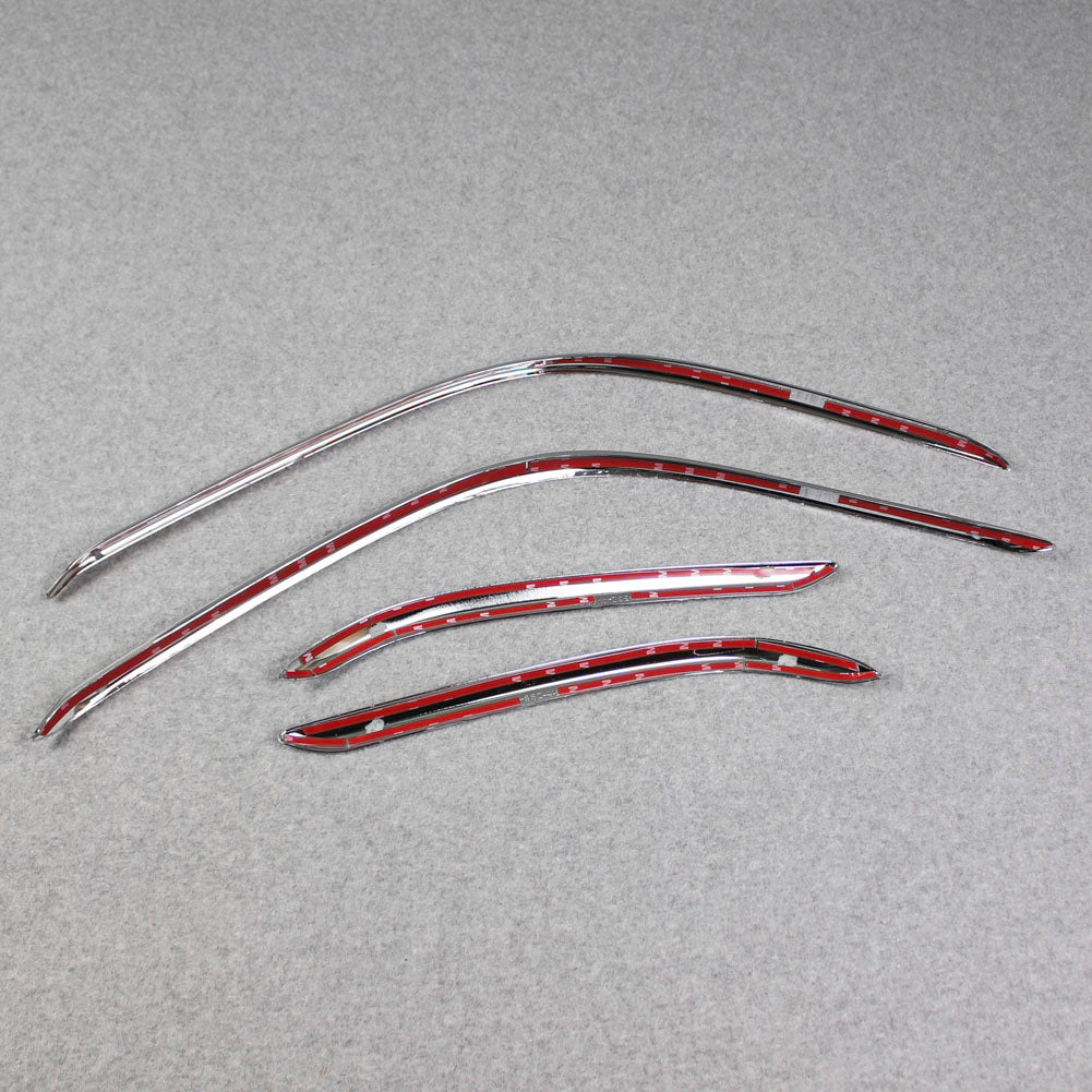 Fit For Honda New Pilot 2019 2020 2021 Front + Rear Bumper Corner Edge Protection Cover Trims ABS