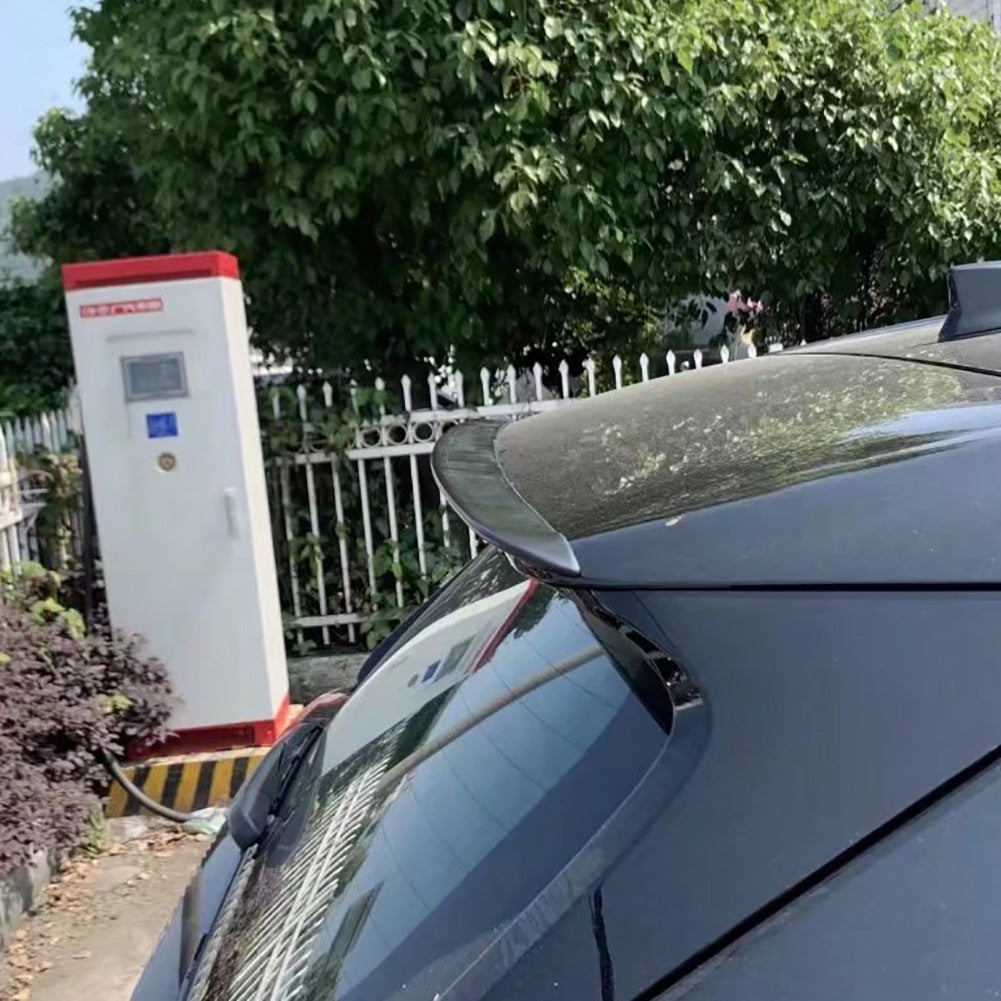 Fit for Toyota RAV4 2019 2020 2021 2022 Rear Trunk Wing Spoiler Cover Trim ABS