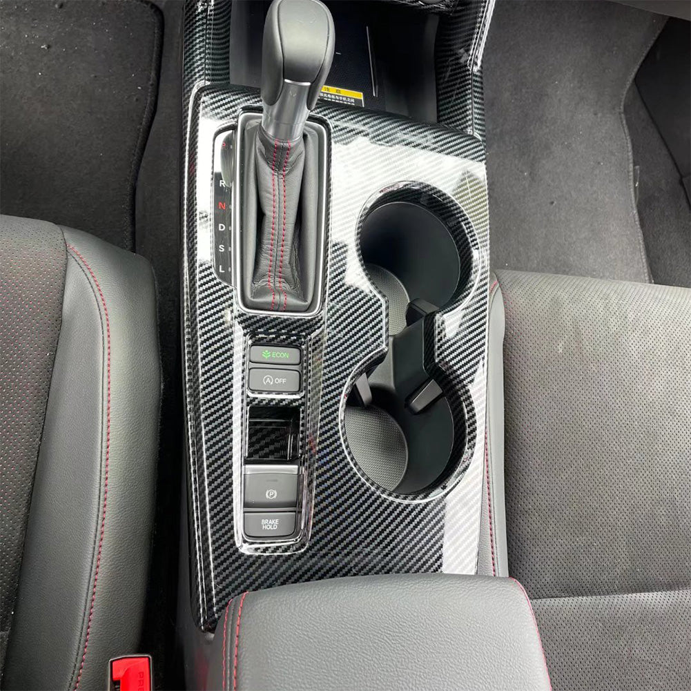 For Honda New Civic 2022 Front Center Console Dashboard Panel Cup Holder Cover Trims