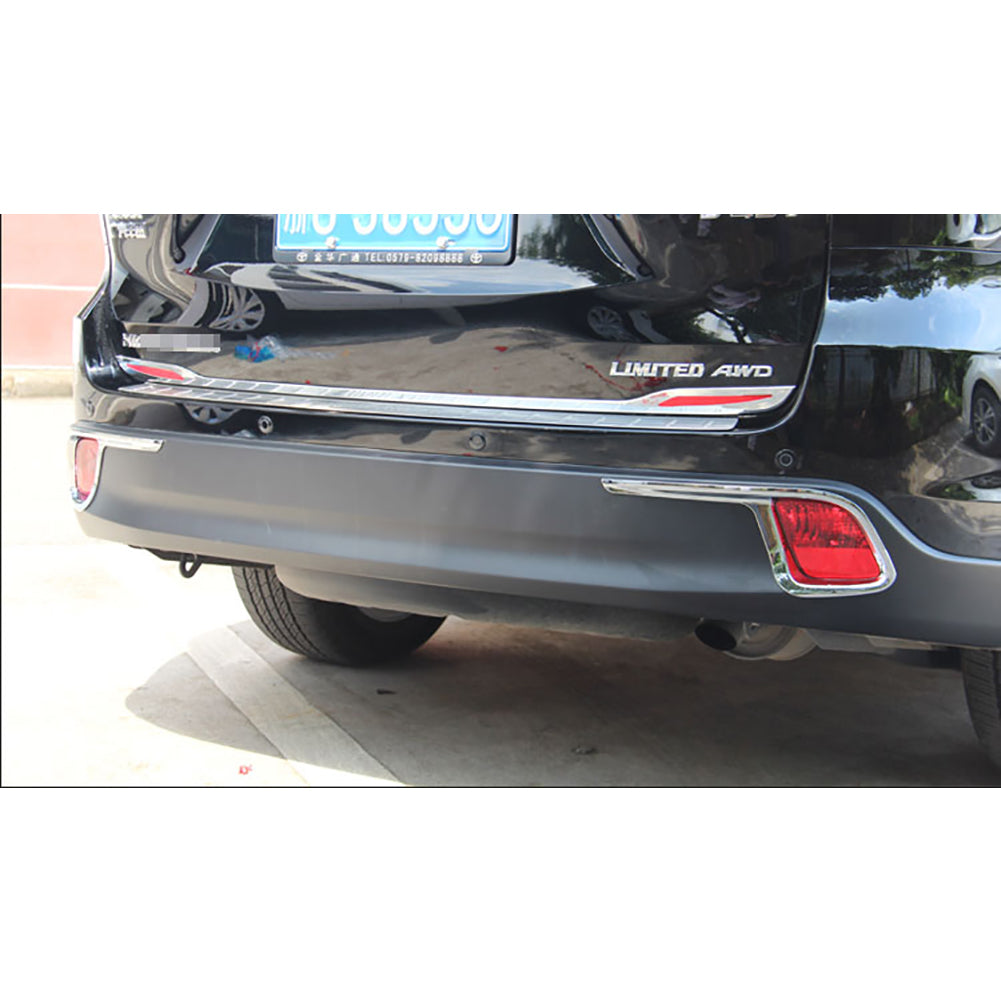 Fit for Toyota Highlander 2015 2016 2017 2018 2019 Chrome Rear Fog Light Lamp Cover Trim