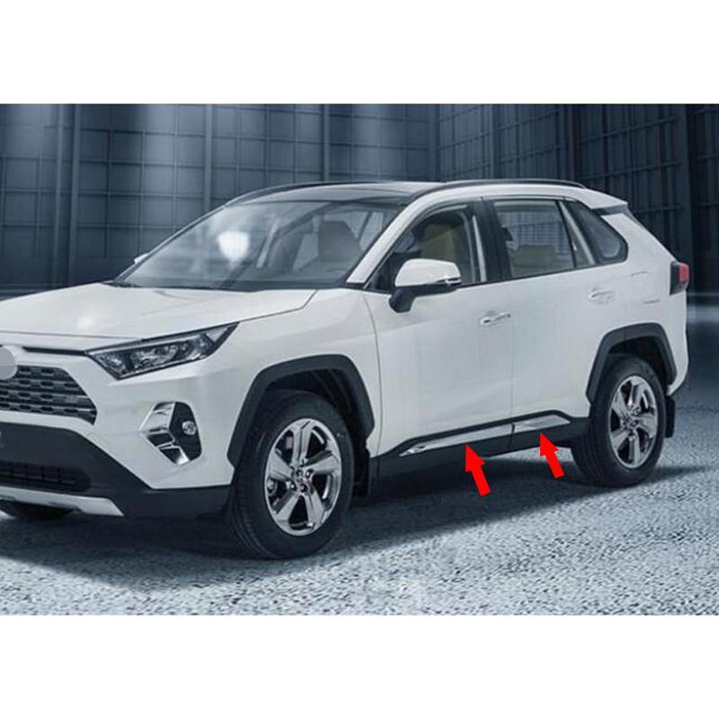 Fit for Toyota 2019 2020 2021 2022 New RAV4 Body Side Door Molding Guard Cover Trims - beautost