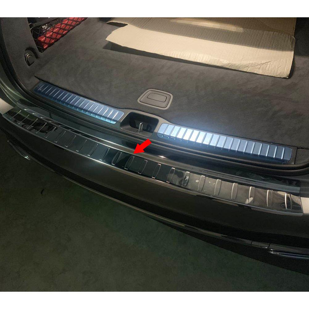 Fit for Benz New GLE 350 450 W167 2020 2021 Rear Bumper Sill Plate Guard Cover Trim Stainless Steel