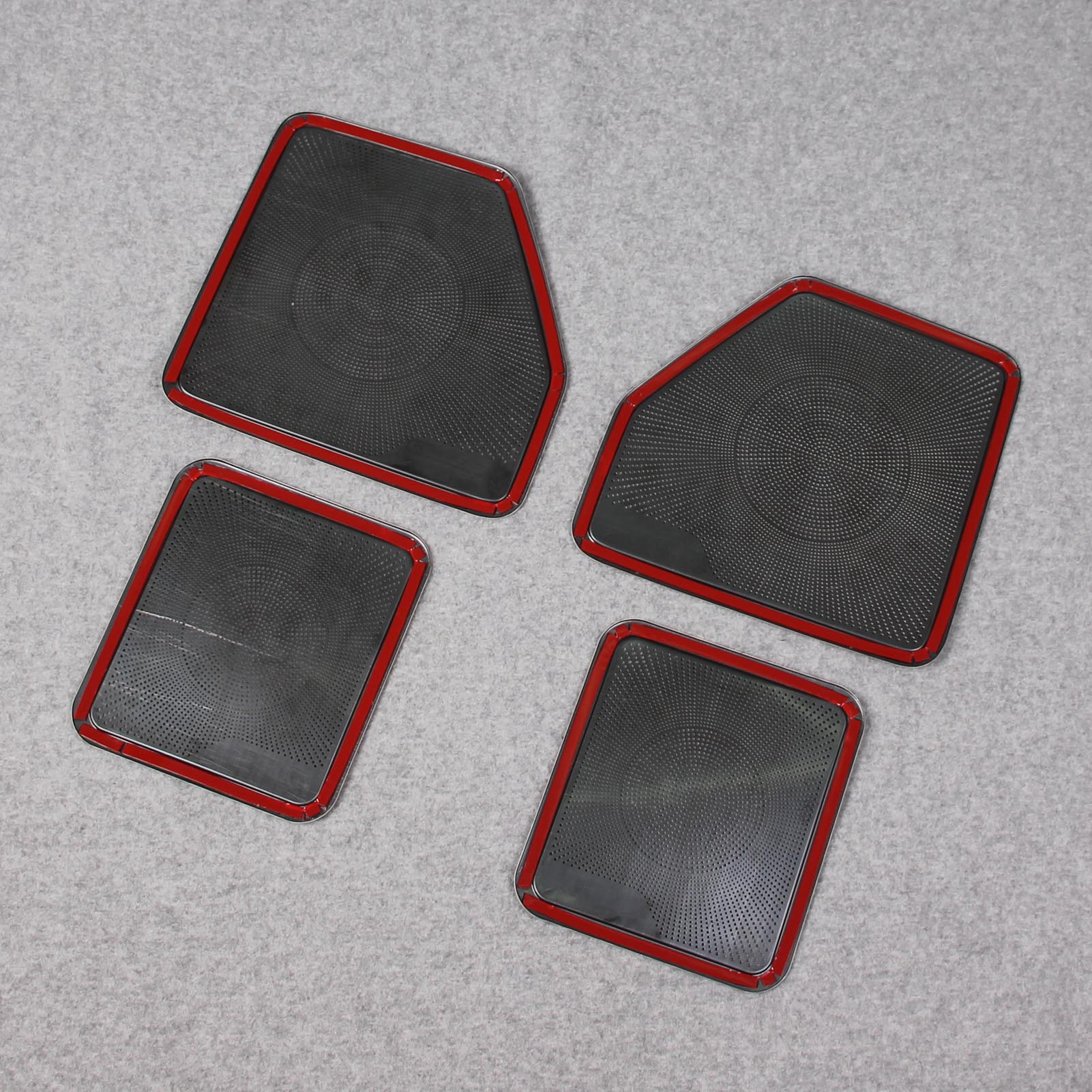 For Ford F-150 2015 2016 2017 2018 2019 2020 Interior 4 Door Sound Speaker Cover Trims Stainless Steel