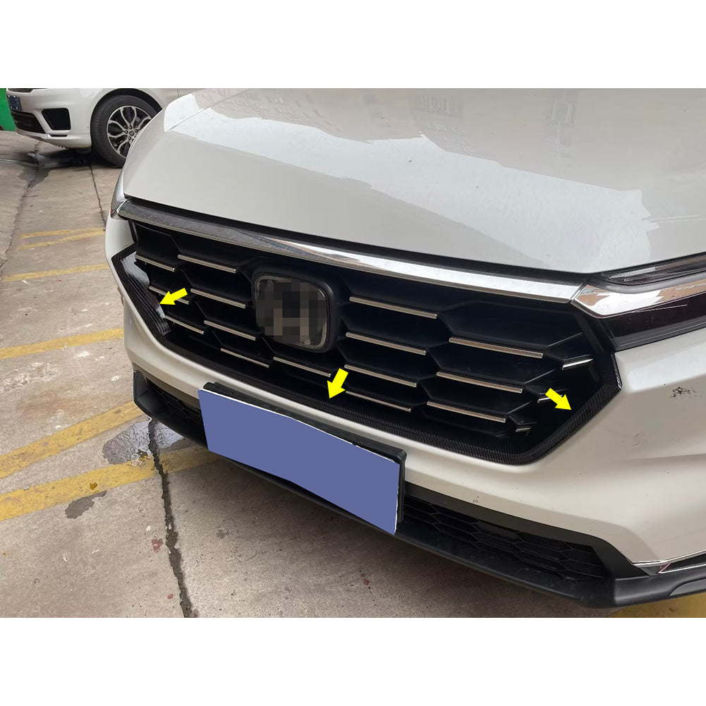 Honda CRV CR-V 2023 Front Grill Grille Mesh Cover Trims Carbon Fiber Pattern