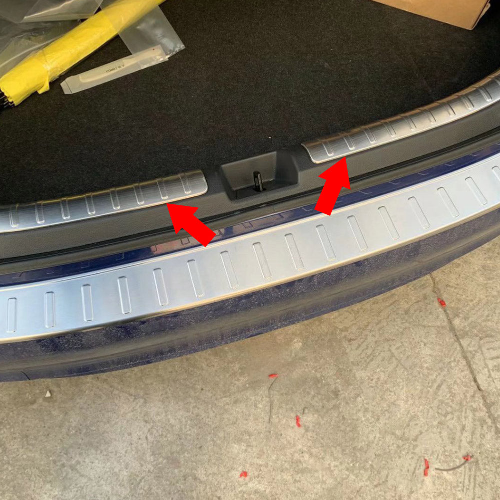 Fit for Honda New Civic 2022 Sedan Rear Interior Bumper Guard Plate Cover Trim Stainless Steel