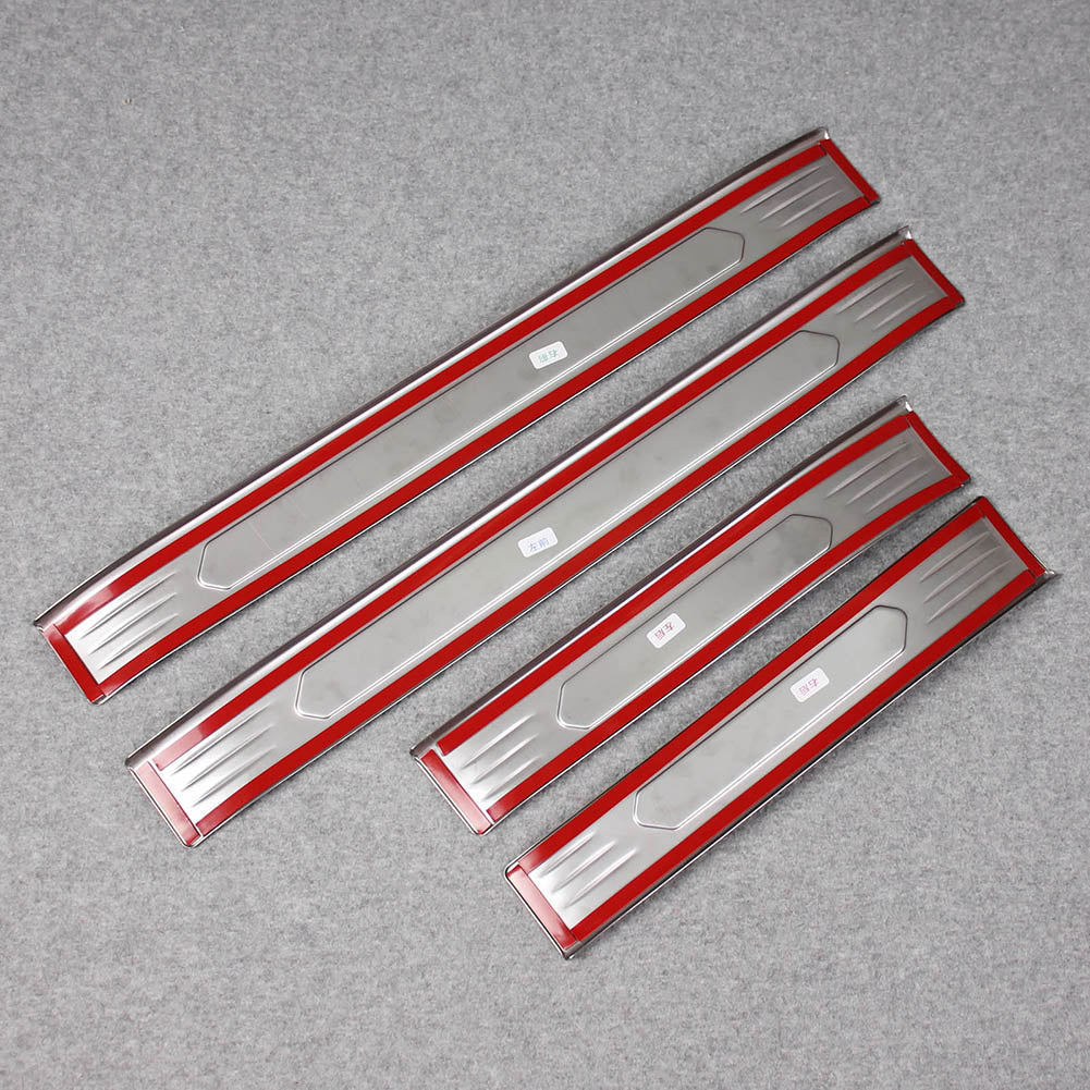 Fit for Toyota VENZA 2021 2022 2023 2024 Outside Door Sill Scuff Plate Guard Cover Trim Sport Style Stainless Steel