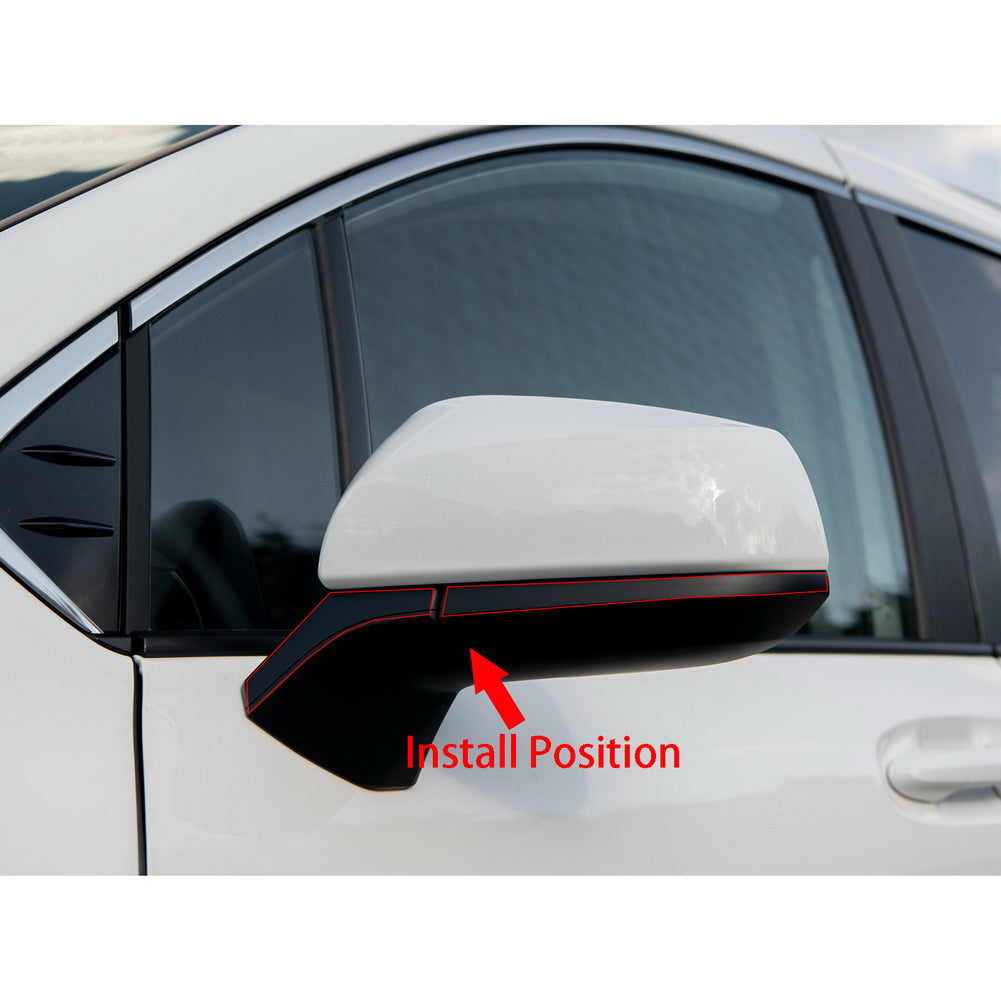 Fit for Toyota 2021 2022 2023 Sienna Chrome Rear View Mirror Side Molding Cover Trims (Fit for Sienna LE/XLE/XSE Model)