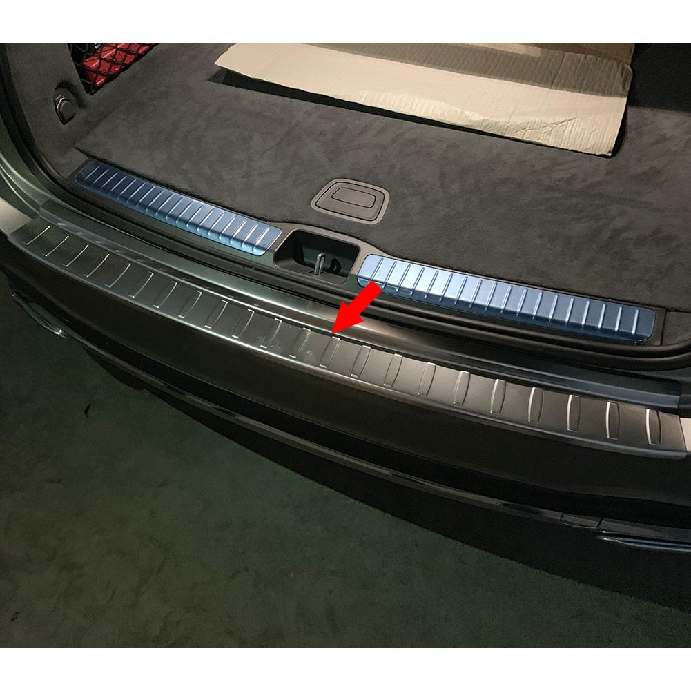 Fit for Benz New GLE 350 450 W167 2020 2021 Rear Bumper Sill Plate Guard Cover Trim Stainless Steel