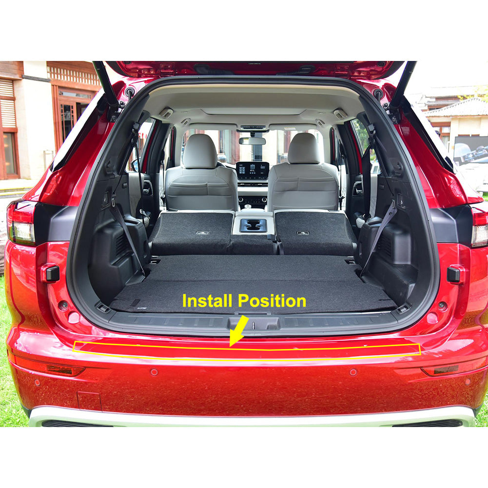 Fit for Mitsubishi New Outlander 2022 2023 Rear Bumper Protector Guard Scuff Plate Cover Trim