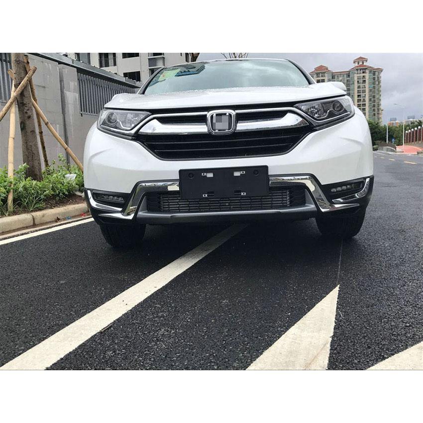Fit for Honda 2017 2018 2019 CR-V CRV Chrome ABS Front Lower Grill Grille Cover Trims - beautost
