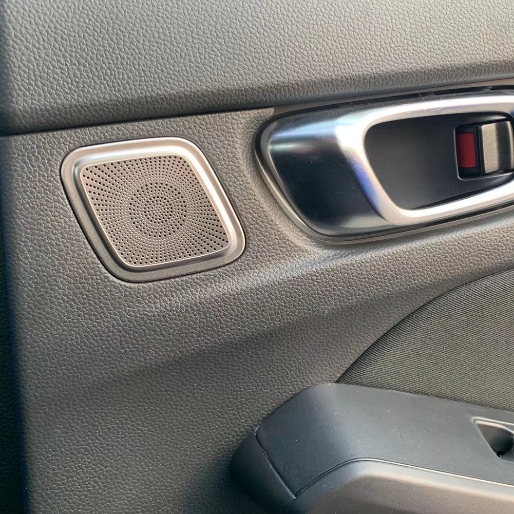 Fit For Honda New Civic 2022 Sedan Interior Rear Door Sound Speaker Cover Trims