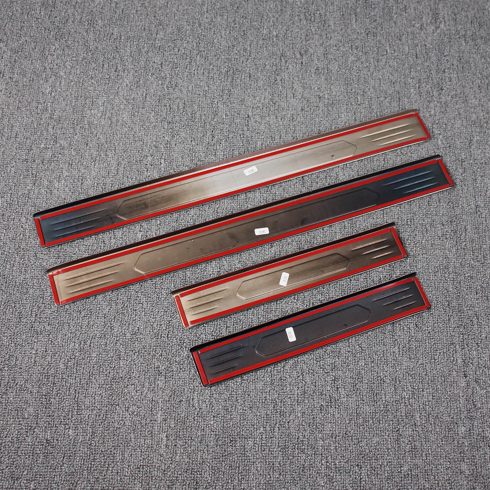 Fit for Nissan Rogue 2021 Door Sill Scuff Plate Guard Cover Trims Stainless Steel