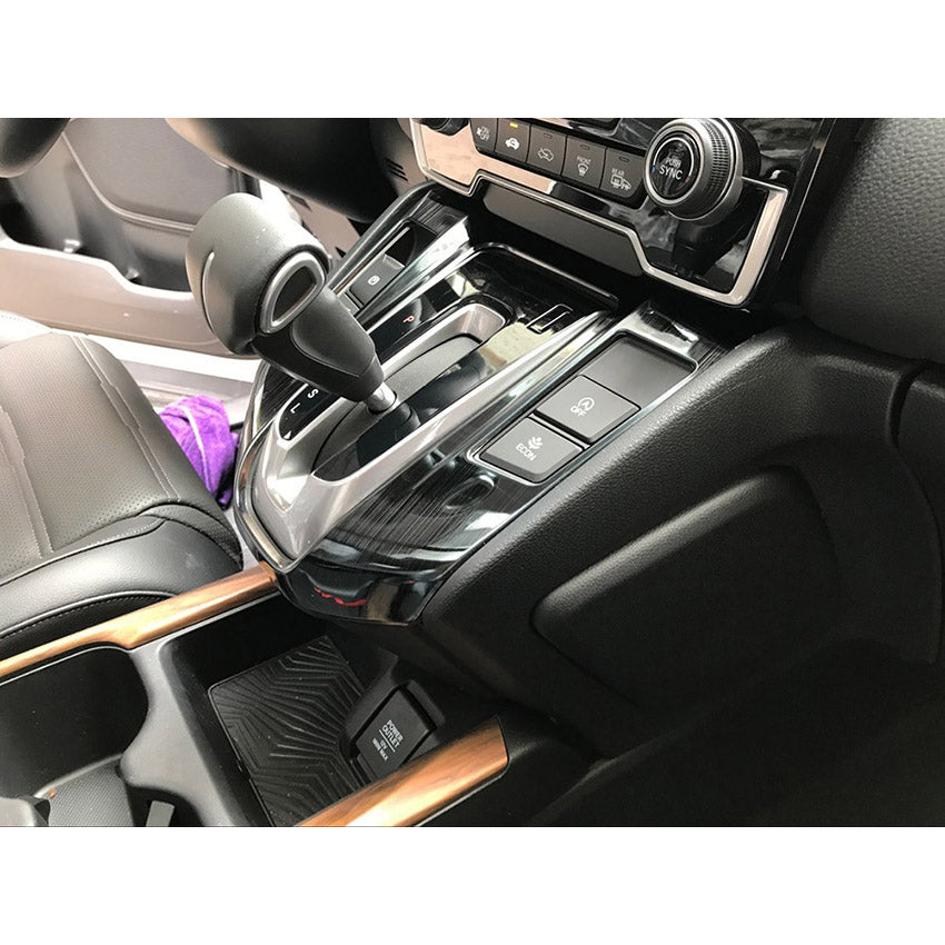 Fit for Honda 2017 2018 2019 2020 2021 CR-V CRV Gear Shift Knob Console Panel Cover Trim Stainless Steel