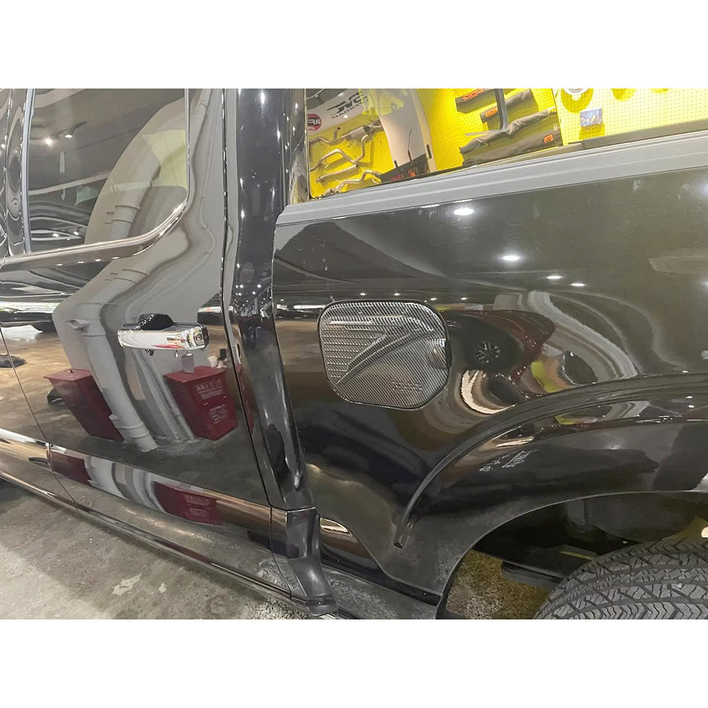  Ford F-150 2021 2022 2023 F150 Fuel Gas Tank Cap Cover Trim Carbon Fiber Pattern