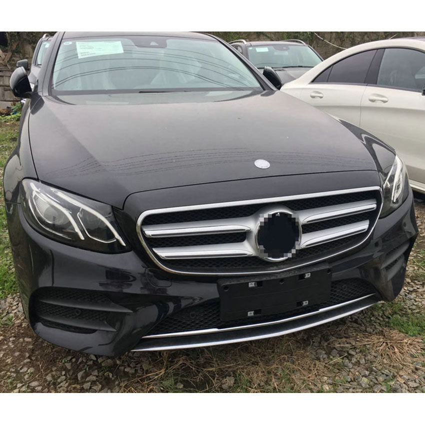 Fit For Mercedes-Benz New E-Class W213 E300 Sedan Sport 2017 2018 2019 2020 Chrome Front Lower Grill Grille Cover Trims