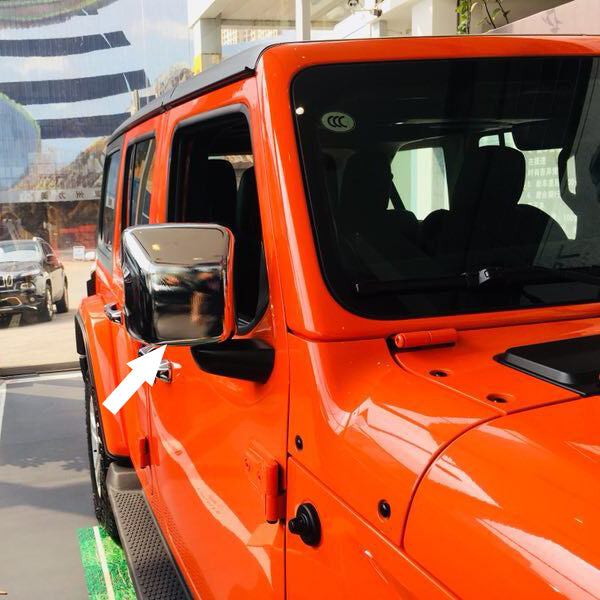 Fit For Jeep Wrangler 2018 2019 2020 2021 2022 Chrome Rear View Mirror Side Molding Cover Trim