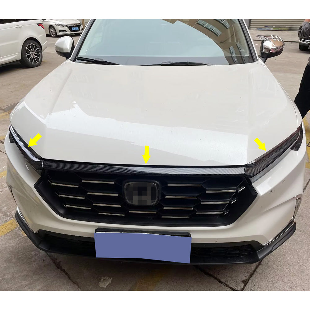 Honda CRV CR-V 2023 Front Grill Grille Mesh Cover Trims Carbon Fiber Pattern