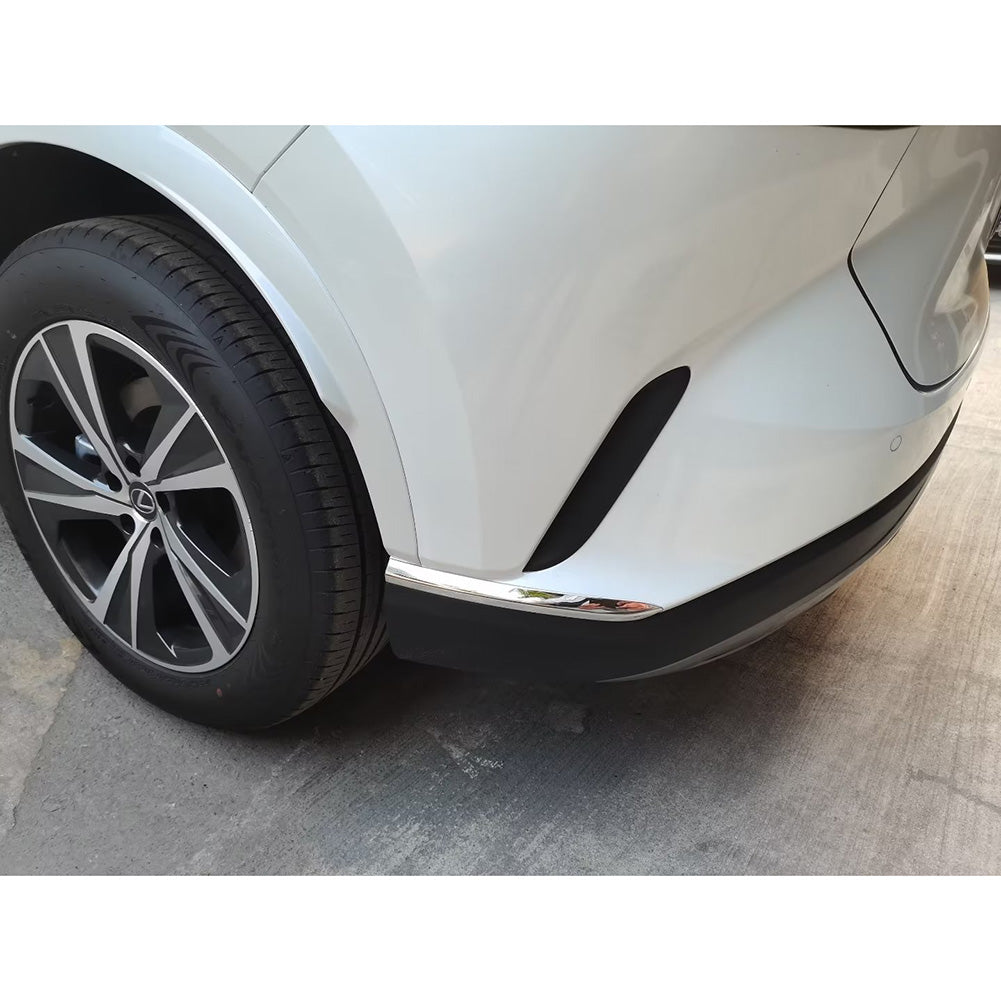 Lexus New RX RX350 RX350h RX500h F Sport 2023 Bumper Corner Protection Cover Trims Stainless Steel (Rear)