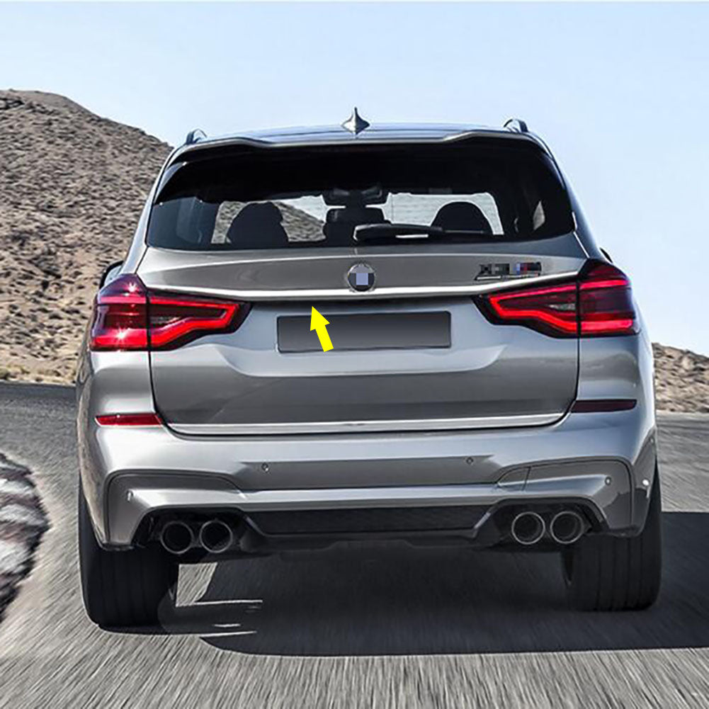 Fit For BMW X3 2022 2023 Rear Trunk Lid Tail Gate Bottom Cover Trim Chrome